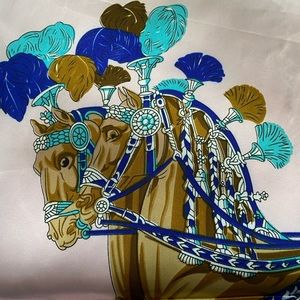 Silk blend fashion scarf 35 x 35 square